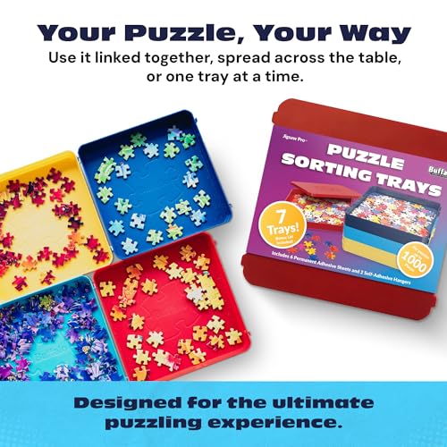 Buffalo Games - Puzzle Sorting Trays - 7 Count (Pack of 1) - style: Classic