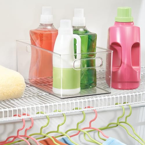 iDesign Stackable Fridge Bin - Kitchen Storage Bin for Pantry, Cabinets, or Fridge, Set of 4, Clear - style: Pack of 4