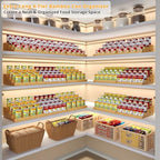 4-Tier Extra-Long Expandable Can Rack, Adjustable Bamboo Organizer for Pantry, Can Storage Holder for Pantry Shelf & Countertop, Large Capacity Holds 60 Cans (3.75oz), Patent Pending - size: Extended