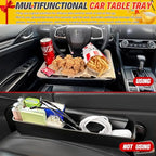 2-in-1 Steering Wheel Desk - Steering Wheel Tray Table with Seat Gap Filler Organizer | Car Food Tray for Driver | Car Desk for Laptop & Eating - Work Road Trip Essentials Accessories - style: Steering Wheel Tray