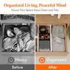 Lifewit 5 Pack 6" High Drawer Dividers 34-56cm/13.5-22" Adjustable Drawer Organizer for Clothes/Utensils, Expandable Drawer Separator in Dresser/Kitchen/Bedroom/Office Organization & Storage White - size: 6"H, 13.5-22"L