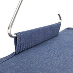 Household Essentials Hanging Cotton Blend Closet Organizer with 3 Storage Shelves, Denim - color: Denim