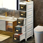 LDQ Slim Storage Cabinet with Drawers - Durable Waterproof PP Organizer for Bathroom/Kitchen/Health - Small Spaces, Snacks, Display & Retail-3Layers - size: 3layers