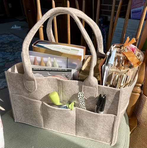 Portable Diaper Caddy Organizer - Multifunctional Storage Basket for Changing Table, Car & Travel | Machine Washable Gift for New Moms - color: Grey