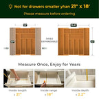 keechee 6-Piece Bamboo Drawer Organizer Set, 2.2" Deep Multi-Use Organizers for Utensils, Silverware, Cutlery, Desk, Bathroom, Junk Drawer & Makeup, Non-Slip Feet Included. - size: Bundle: 10 Slots (Expandable) + 5 Pc Set