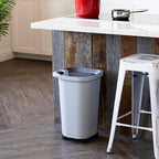 IRIS USA Pet Food Storage Container 25 lbs, Premium 60% Improved Airtight Seal with Air Valve, 2 Cup Scoop, Removable Wheels, Easy to Open - Made in the USA, Gray - color: Gray/Dark Gray, size: 25 lbs