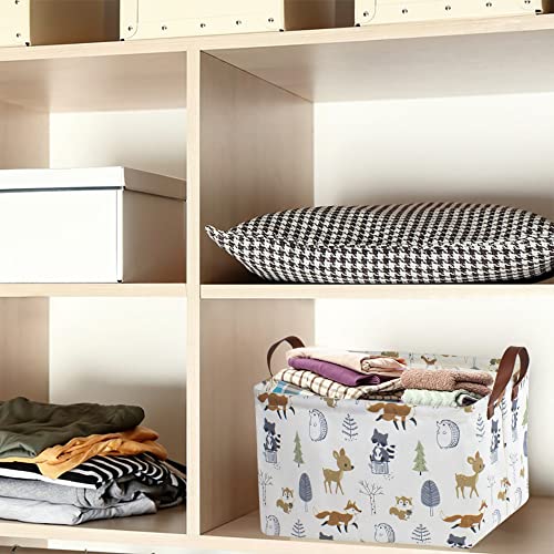 NTAOHAMPER Rectangular Storage Basket, Books Box, Gift Basket, Room Decor(Animal) - color: Animal