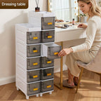 LDQ Slim Storage Cabinet with Drawers - Durable Waterproof PP Organizer for Bathroom/Kitchen/Health - Small Spaces, Snacks, Display & Retail (5layers) - size: 5layers