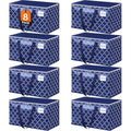 Fabspace Moving Bags, Extra Large Moving Supplies, Heavy Duty Storage Bags, Packing Bags with Reinforced Zippers & Handles, Collapsible Packing Boxes, Storage Totes for Moving, Packing, 88L, 8 Packs - size: 88L