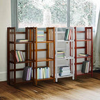 Casual Home 3-Shelf Folding Bookcase, 14" Wide, White - color: White