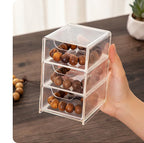 Small Desk Organizer with Drawer, Desktop Organization for Office Supplies, Jewelry Storage Box