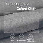 3pack Wardrobe Clothes Organizer，Foldable Underwear Storage Box Fabric Storage Bin with Divider for Socks Bra Clothes Underwear Organizer Drawer Multifunctional Household Box (Dark gray)