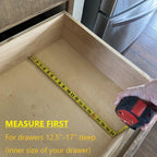 Fabsome Drawer Divider 6 Pack, Bamboo Dresser Organizers for Clothes Socks Underwear Baby Clothing, Wooden Separators for Nursery Organization Adjustable from 12.5'' to 17'' with Soft Foam Ends - size: For 13-17in deep drawers inner size