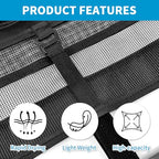 Collapsible Dish Drying Bag for Camping & RV - Portable Mesh Dish Rack Organizer, Compact Lightweight Sink Drying Solution for Travel Trailers, Outdoor Kitchens & Picnics (Black)