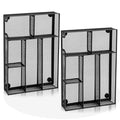 Desk Drawer Organizer, Office Drawer Divider Organizer Tray with 6 Compartments, Metal Mesh Desktop Organization and Accessories for Stationery Makeup Kitchen Toolroom School ＆Office, 12.6x8.27x1.6 in - size: Large-2 Pack