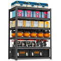 Heavy Duty Garage Shelving, 6-Tier Metal Storage Shelves, 3600LBS, 78" H Adjustable Industrial Rack, Steel Utility Shelf Unit for Warehouse, Garage, Basement, Kitchen, 40" W x 16" D x 78" H - size: 40"W x 16"D x 78"H