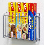 Simple Houseware Over Cabinet Door Organizer, Silver - size: 1 Pack