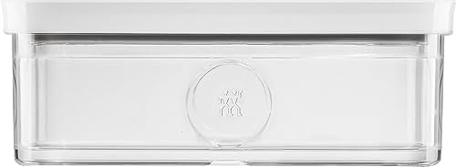 ZWILLING FRESH & SAVE CUBE Box, size L, modular & stackable container, airtight & vacuumable storage, dishwasher friendly, transparent - size: L