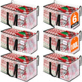 RoomHacks Clear Heavy Duty Extra Large Storage Bags, Reinforced Handles and Double Zippers, Packing Bags Alternative to Moving Boxes (6 Pack) - size: 100L- 6Packs