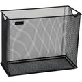 Mind Reader Vertical File Storage, Desktop Organizer, Hanging Files, Office, Metal Mesh, 12.25" L x 5.5" W x 10" H, Black (Pack of 6) - size: 12.25 x 5.5 x 10 (Pack of 6)