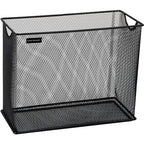 Mind Reader Vertical File Storage, Desktop Organizer, Hanging Files, Office, Metal Mesh, 12.25" L x 5.5" W x 10" H, Black (Pack of 6) - size: 12.25 x 5.5 x 10 (Pack of 6)