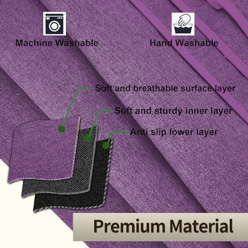 Teniux Remote Control Holder Armchair Caddy for Recliner Couch, Non-Slip Armrest Organizer with 5 Pockets for Magazine, Tablet, Phone, iPad (Purple) - color: Color K- Purple