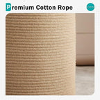 YOUDENOVA Cotton Laundry Hamper, 58L - Woven Collapsible Storage Basket - Jute Brown - color: Jute Brown, size: 58L