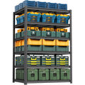 Heavy Duty Garage Shelving, 6-Tier Metal Storage Shelves, 3600LBS, 82" H Adjustable Industrial Rack, Steel Utility Shelf Unit for Warehouse, Garage, Basement, Kitchen, 40" W x 18" D x 82" H - size: 40"W x 18"D x 82"H