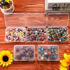 SATINIOR 48 Packs Clear Small Plastic Containers Transparent Storage Box with Hinged Lid for Small Items Crafts Jewelry (4.4 x 3.3 x 1.2 Inch) - size: 4.4 x 3.3 x 1.2 in
