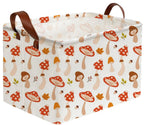 Sanjiaofeng Rectangular Kids Basket Cute Storage Bins,Mushroom Storage Basket with Handles.Clothers,Books,Kid's Gifts Bins. (Mushroom) - color: Mushroom