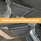 MAIKER 4PCS Metal Front Rear Door Storage Box Compatible with 2007-2018 Jeep Wrangler JK 4 Door, Replaces OEM Door Nets, Expands Interior Storage Space - size: JK/JKU Front ＆ Rear