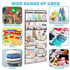 2 Packs Over the Door Shoe Organizer, 36 Large Mesh Pockets Hanging Shoe Boots Rack Holder, Closet Hanging Organizers for Storage Sneakers High Heeled Shoes Slippers (White) - size: 36 Pockets
