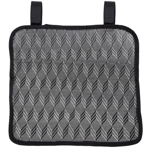 GORGECRAFT 41 * 30cm Armrest Chair Side Organizer Beach Chair Hanging Bag Cloth Bedside Caddy Organizers Gray Bed Buk Storage Bag Wheelchair Hanging Side Pocket Bag for Magazines Books Water Bottle - color: Gray