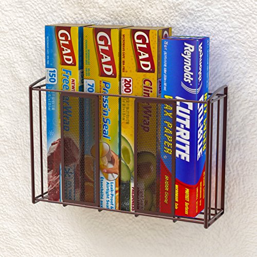 Simple Houseware Over Cabinet Door Organizer, Mesh Bronze - color: Brown