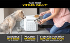 Vittles Vault Traditional Pet Food Storage Container For Dog Kibbles/Bird Seed/Oatmeal/Rice/Flour/Cereal, BPA Free Plastic, Sealed Airtight For Cat Food, Up To 35 lb, Made in USA, With Scoop, Gray - size: 35 Pounds