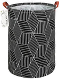 FANKANG Storage Basket, Nursery Hamper Canvas Laundry Basket Foldable with Waterproof PE Coating Large Storage Baskets for Kids Boys and Girls, Office, Bedroom, Clothes,Toys（Black Magic cube） - color: Black Magic cube