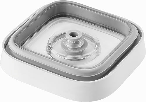 ZWILLING FRESH & SAVE CUBE Box, size 3S, modular & stackable container, airtight & vacuumable storage, dishwasher friendly, transparent - size: 3S