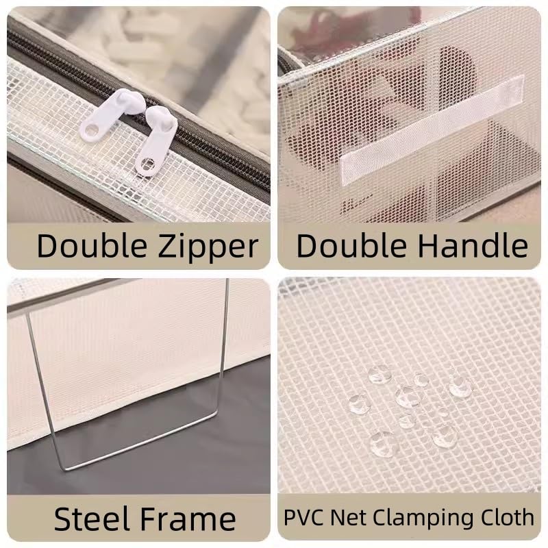 Stackable Shoe Boxes with Clear Lids, 15.8-Inch Boot Storage Bins with Handles for Bedroom Dormitory Under-Bed (3 Pack, 19Qt, 15.8x11.8x6in) - style: 3 Pack