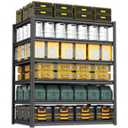 Heavy Duty Garage Shelving, 6-Tier Metal Storage Shelves, 3600LBS, 78" H Adjustable Industrial Rack, Steel Utility Shelf Unit for Warehouse, Garage, Basement, Kitchen, 45" W x 20" D x 78" H - size: 45"W x 20"D x 78"H