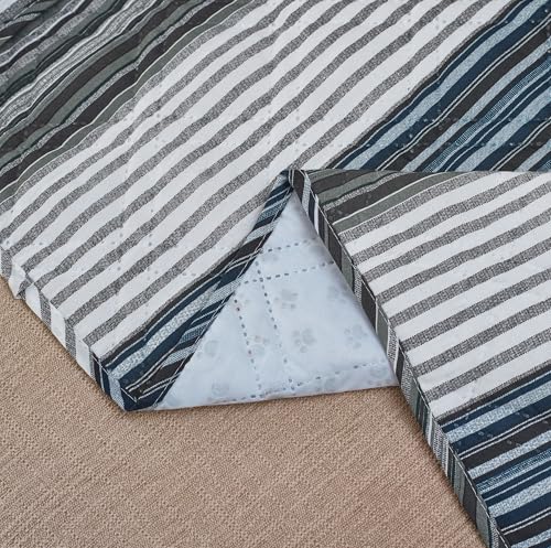 Brilliant Sunshine Multi Grey Stripes Patchwork Couch Armrest 5 Pockets Organizer, Slip Resistant Armchair Caddy, Washable Remote Controls Holder, Storage for Magazine, Tablet, Phone, iPad, Multi Grey - color: Multi Grey