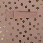 DII Non Woven Polyester Storage Bin, Polka Dot, Pink & Gold, Small Set of 2 - color: Pink & Gold, size: Small Set of 2, 11x11x11" Cube