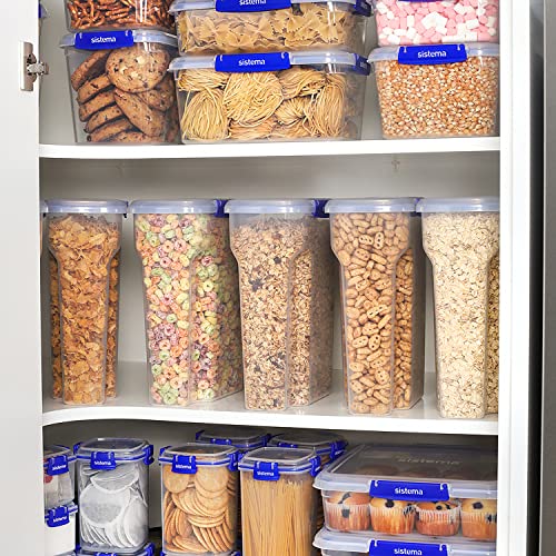 Sistema KLIP IT+ 4.2L Cereal Storage Container, Stackable & Airtight Food Pantry Storage, Dishwasher, Freezer, & Microwave-Safe, BPA-Free - size: 4.2L