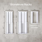 YouCopia StoreMore Adjustable Bakeware Rack with Steel Wires, Cookie Sheet Baking Pan and Tray Organizer for Kitchen Cabinet and Pantry Storage, Premium Edition - size: Premium