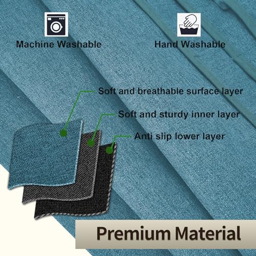 Teniux Remote Control Holder Armchair Caddy for Recliner Couch, Non-Slip Armrest Organizer with 5 Pockets for Magazine, Tablet, Phone, iPad (Teal) - color: Color H- Teal