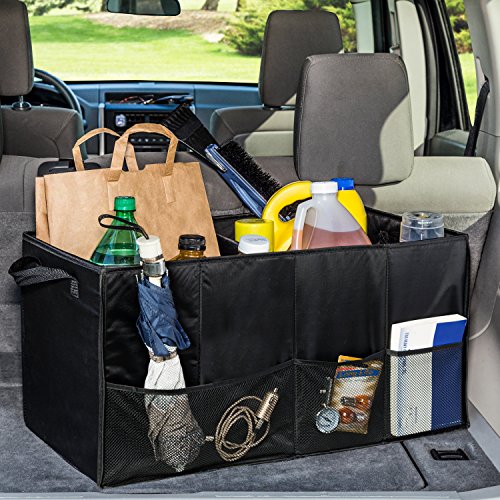 Honey-Can-Do SFT-01166 Soft Storage Chest, Black Folding Car Trunk Organizer (Pack of 6) - size: 25.5"L (Pack of 6)