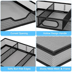 Office Drawer Organizer, 2 Pack Metal Mesh Desk Draw Divider, Versatile Desktop Organizer Tray to Keep Supplies Tidy and Easy to Access, Stackable A4 Paper Holder Tray - style: 2 PACK