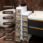 LDQ Slim Storage Cabinet with Drawers - Durable Waterproof PP Organizer for Bathroom/Kitchen/Health - Small Spaces, Snacks, Display & Retail (5layers) - size: 5layers
