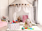 Sanjiaofeng Rectangular Kids Basket Pink Storage Bins,Girls Storage Baskets with Handles.Clothers,Toys,Books,Kid's Gifts Storage. (Pink Bowknot) - color: Pink Bowknot