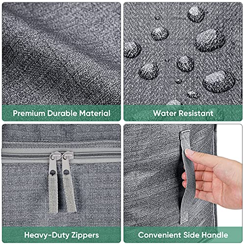 BALEINE 2-Pack Oversized Moving Bags with Reinforced Handles, Heavy-Duty Storage Tote for Clothes, Moving Supplies (Winter Grey, 2-Pack) - color: Winter Gray, size: 2-Pack