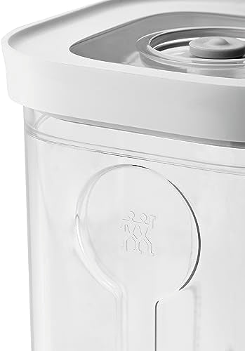 ZWILLING FRESH & SAVE CUBE Box, size 4S, modular & stackable container, airtight & vacuumable storage, dishwasher friendly, transparent - size: 4S